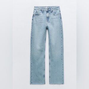 NWT Zara High-Rise Ankle Length Straight Leg Jeans